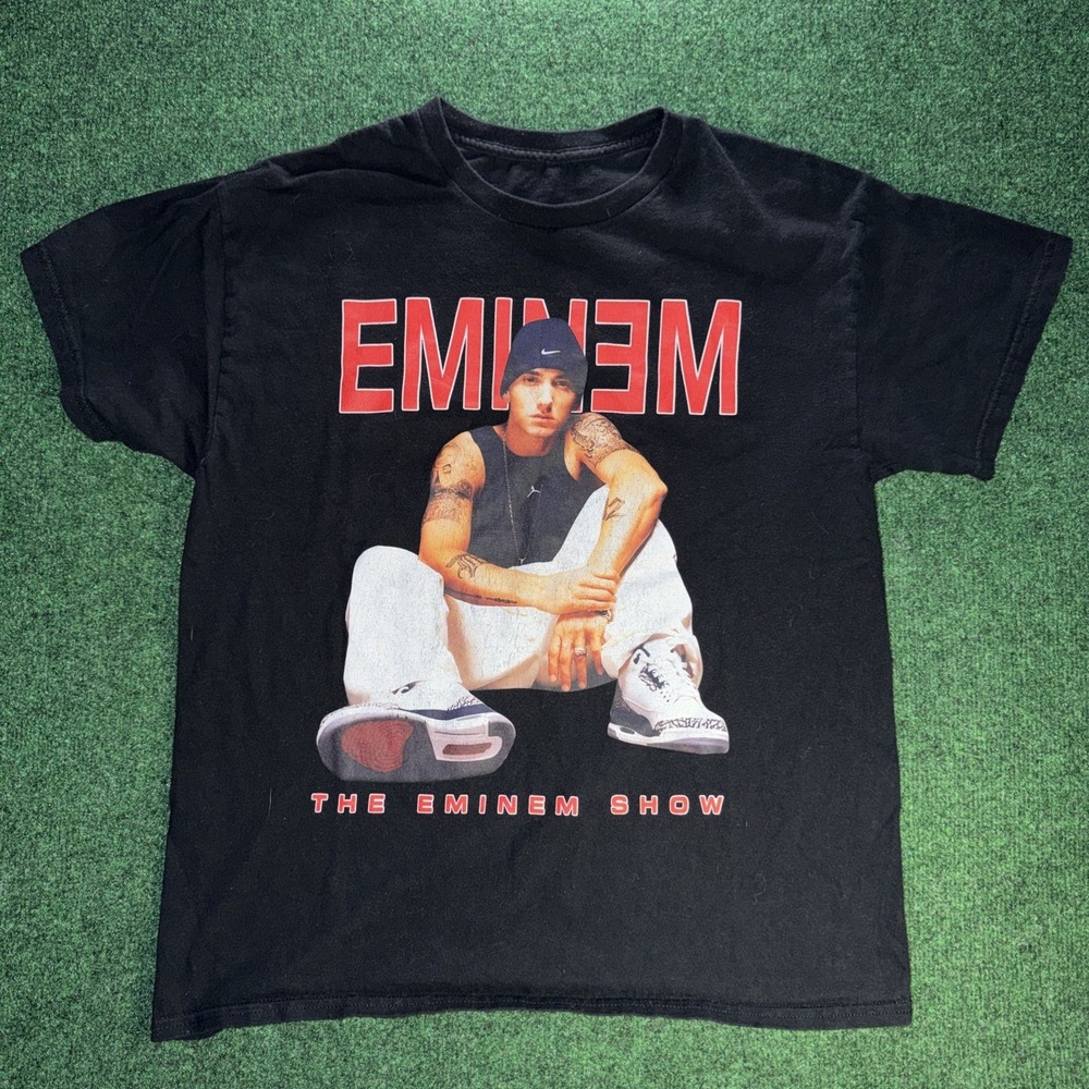 Vintage Y2K Eminem Show Shirt Hip Hop Rap Large